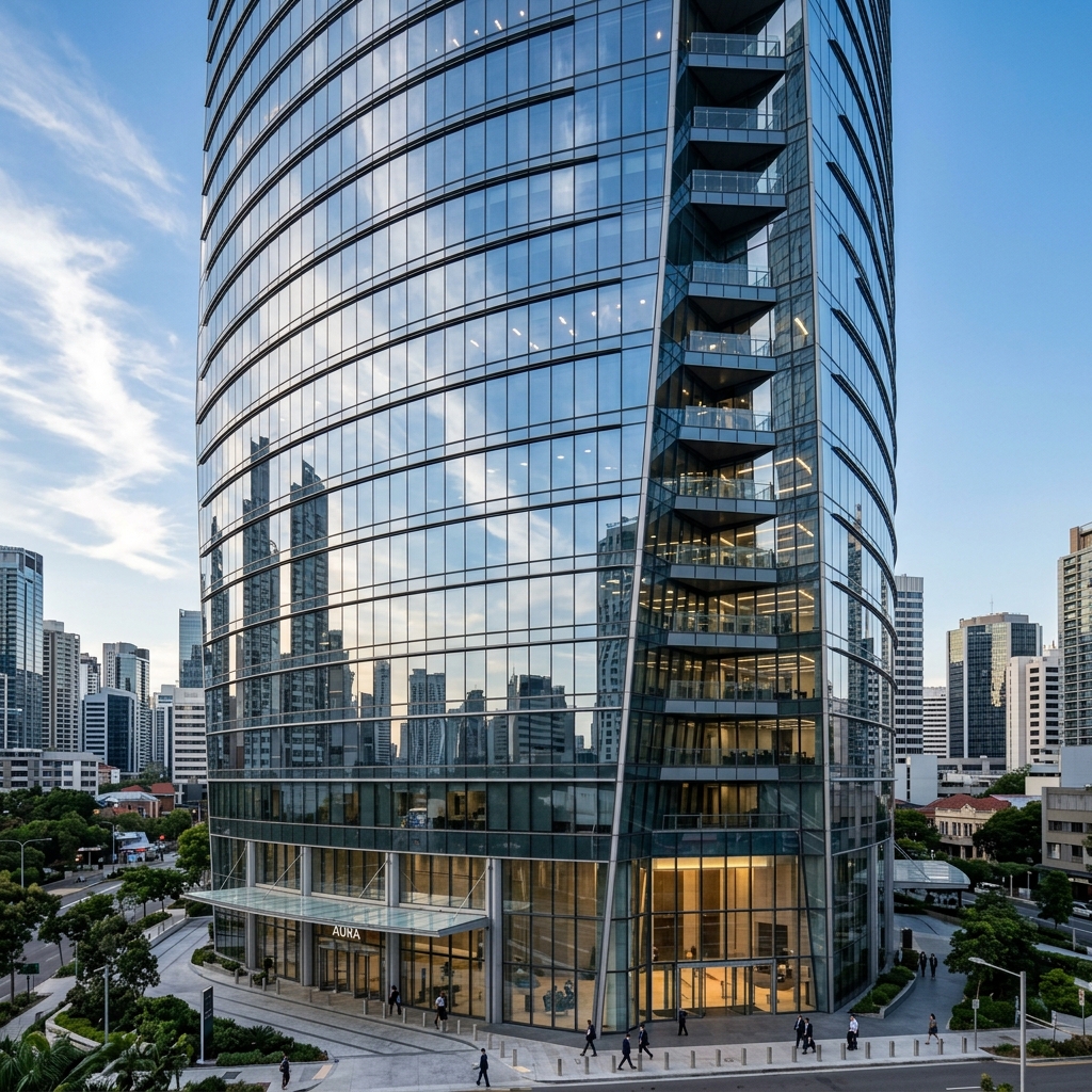 Corporate Glass Office Building